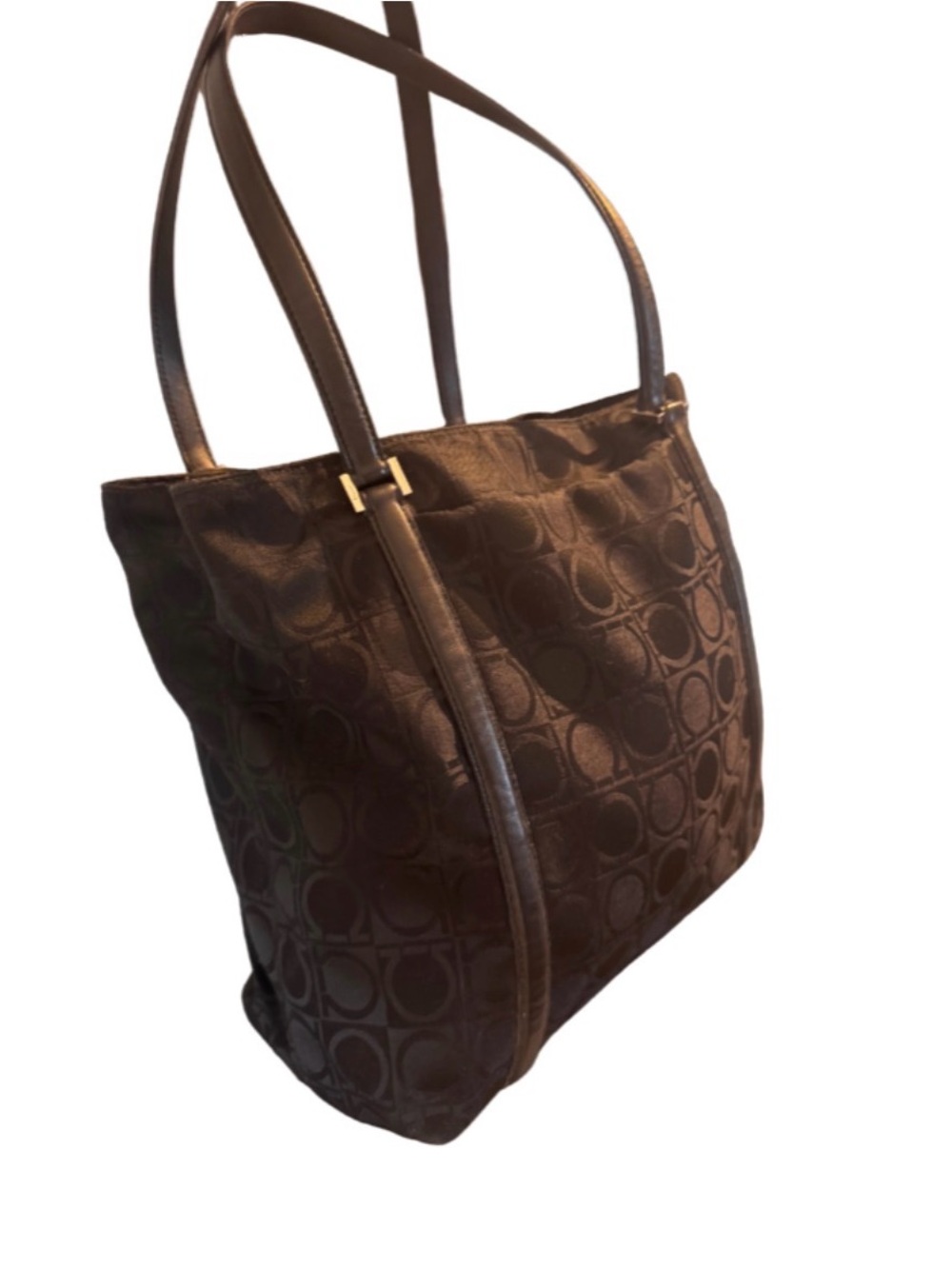Vintage Salvatore Ferragamo Gancini Print Bag - Picture 4 of 12